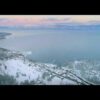 Tahoe City Sunset after Snow Storm 4K ⋆ TRAVEL with DRONE