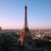 Eiffel Tower seen from a drone • Geotagged Drone Videos