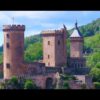 Château de Foix - plus grand du monde banque vidéo aerienne