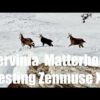 Cinematic aerial footage of Cervinia 1