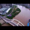 Waterwheel Expo Garden Aerial Lanzhou